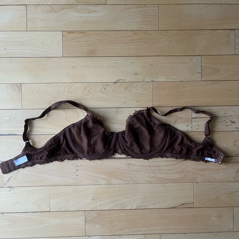 Savage X Fenty Brown Sugar Nude Unlined Demi Bra - Picture 8 of 8